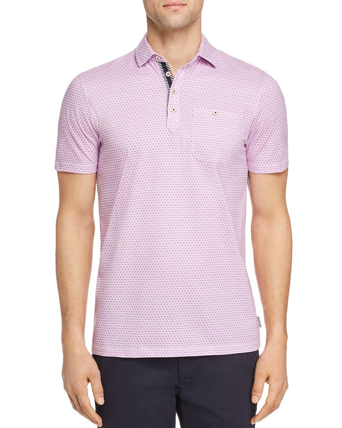 Ted Baker Kiosk Geo Print Regular Fit Polo Shirt - 100% Exclusive In Lilac