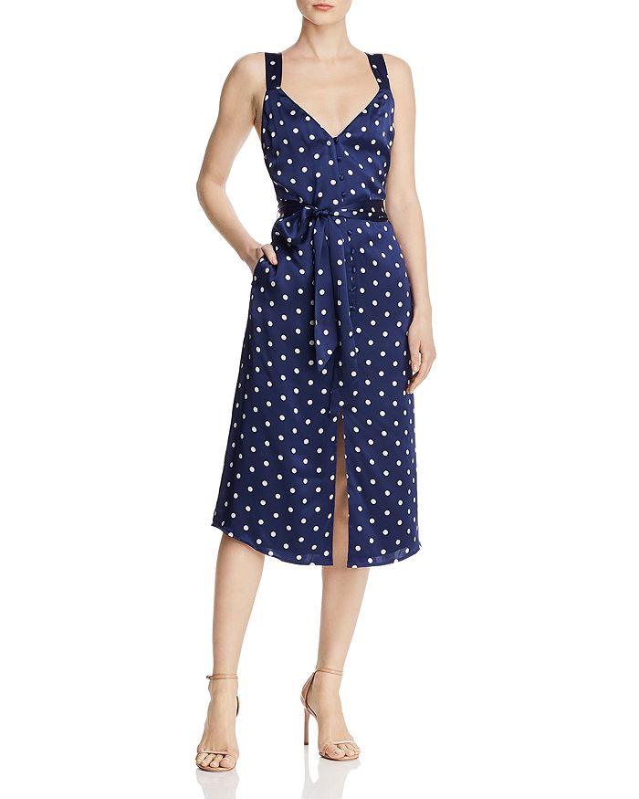 Polka dot sales cami midi dress