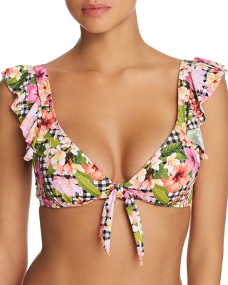 ruffle underwire bikini top