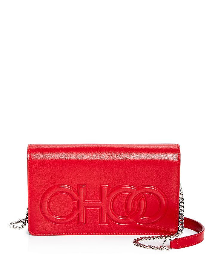 Jimmy Choo Sonia Small Logo Leather Chain Wallet Bloomingdale s