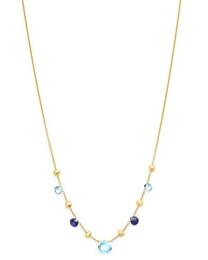 Marco Bicego 18K Yellow Gold Paradise Iolite & Blue Topaz Charm Necklace, 16.5 - 100% Exclusive
