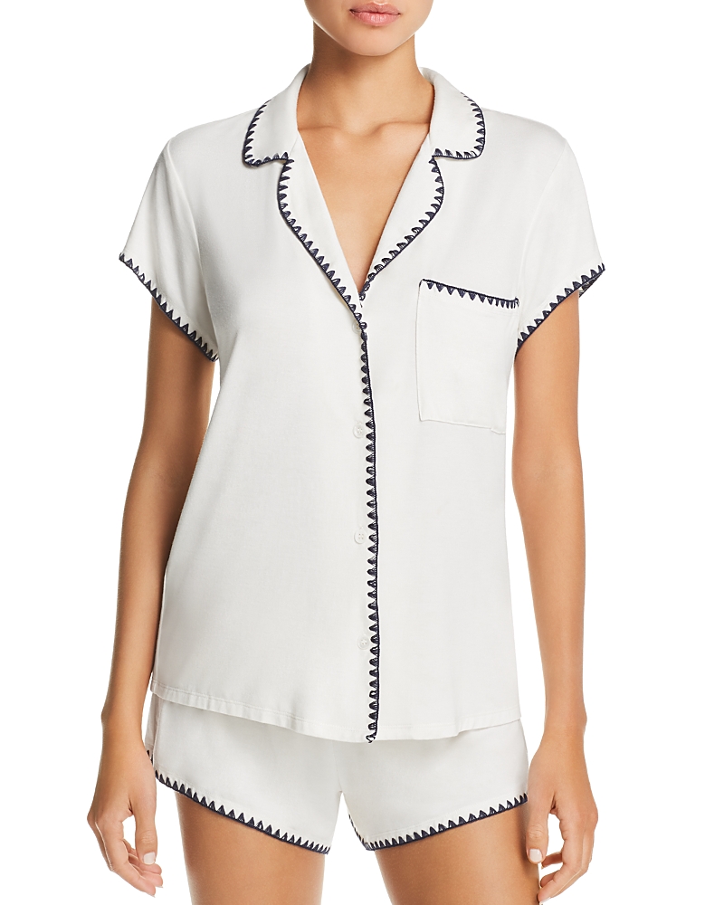Eberjey Frida Whipstitch Short Pajama Set