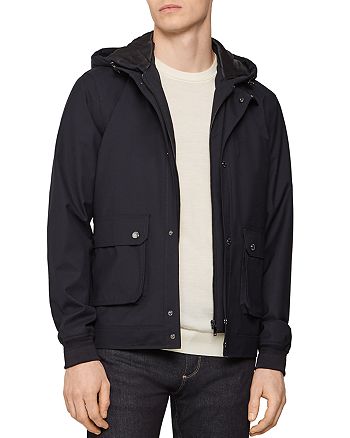 REISS Bevan Jacket with Detachable Hood | Bloomingdale's