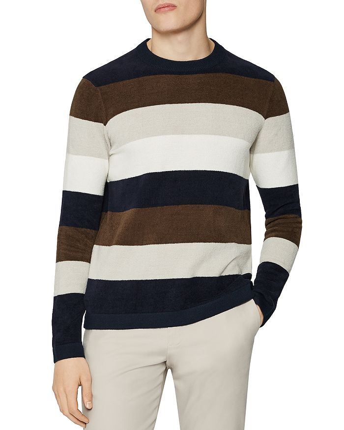 REISS Colorado Chanelle Stripe Crewneck Sweater | Bloomingdale's