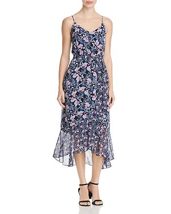 VINCE CAMUTO Charming Floral Midi Dress | Bloomingdale's