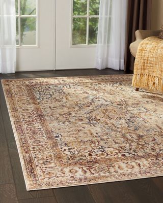 MINK HOME Taza Heriz Area Rug, 5'3" x 7'6"