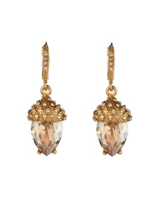 Oscar de la Renta - Runway Pav&eacute; Acorn Drop Earrings