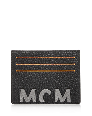 MCM BIG LOGO LEATHER CARD CASE,MXA9SBM06