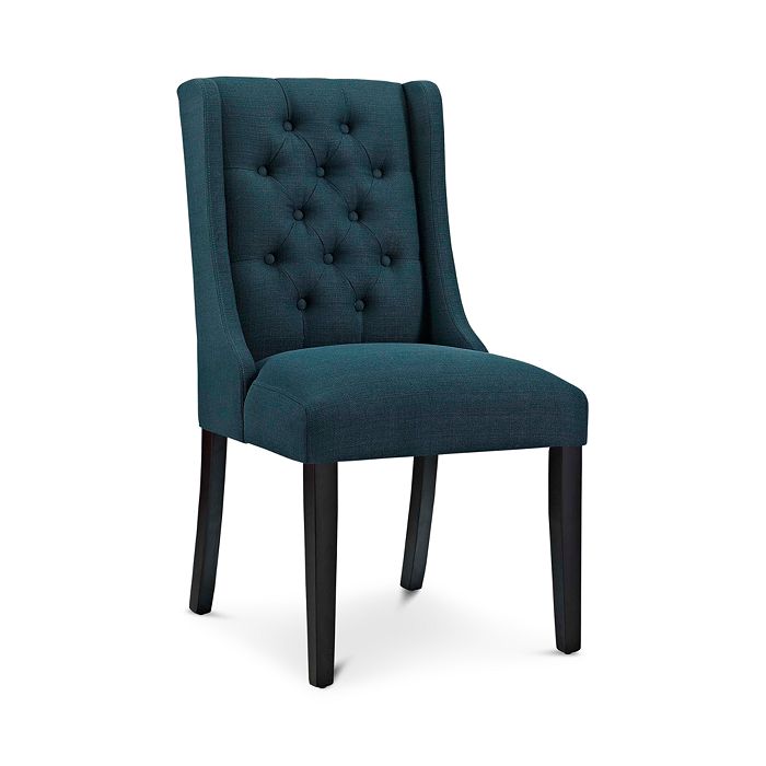 Modway Baronet Fabric Dining Chair In Blue