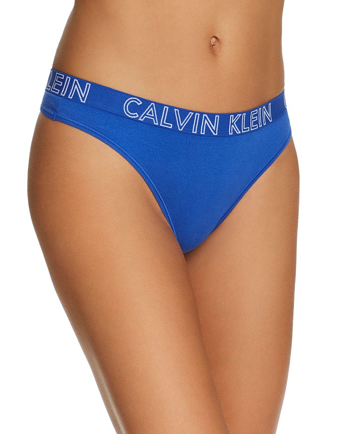 Calvin Klein Ultimate Cotton Thong In Stellar