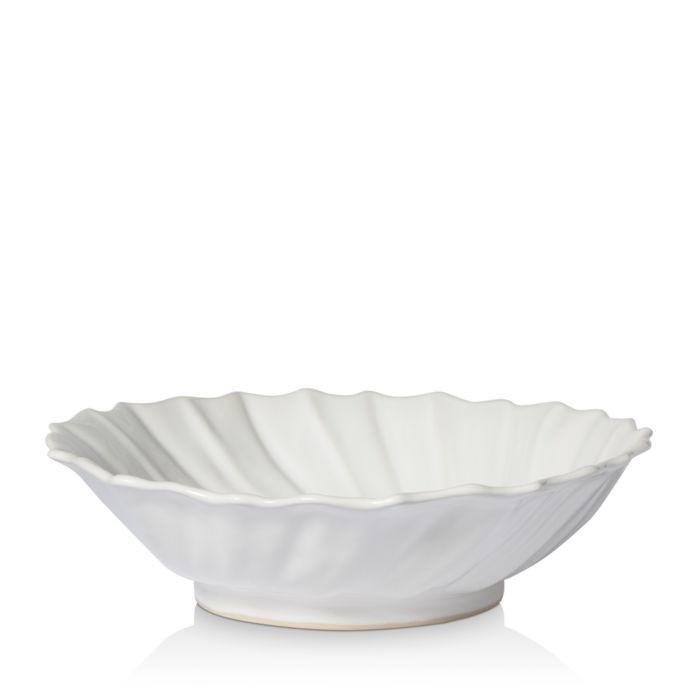 Incanto Stone White Ruffle Large Bowl