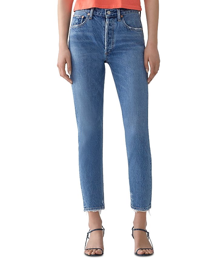 AGOLDE JAMIE HIGH-RISE ANKLE JEANS IN PASSENGER,A045I-778