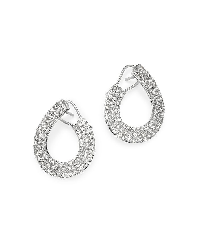 Bloomingdale's Diamond Front-to-back Earrings In 14k White Gold, 3.0 Ct. T.w. - 100% Exclusive