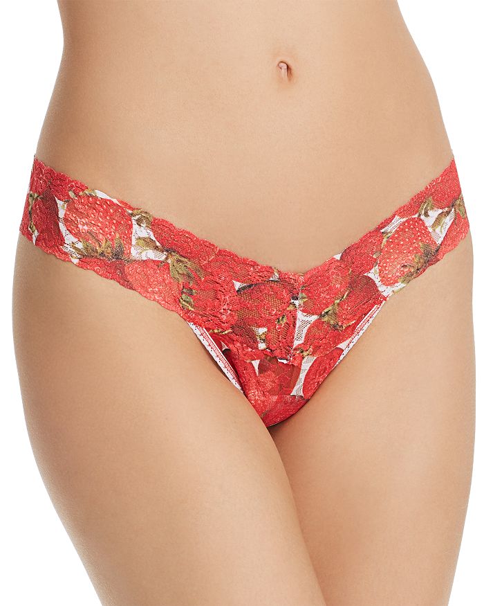HANKY PANKY Low-Rise Printed Lace Thong,6H1582