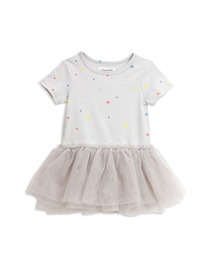 Sovereign Code Girls' Faye Star Print Tutu Dress - Little Kid In Gray
