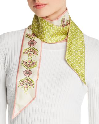 tory burch floral scarf