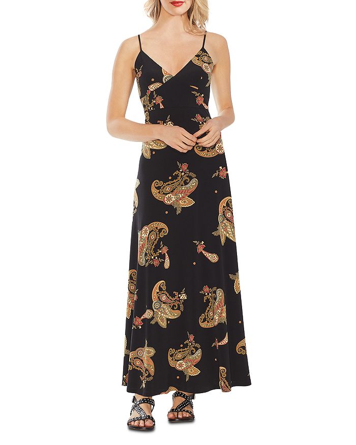 VINCE CAMUTO PAISLEY SPICE PRINTED MAXI DRESS,9139727