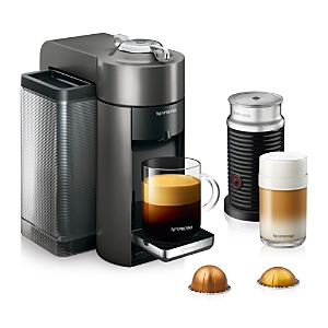 Nespresso Vertuo Coffee and Espresso Machine with Aeroccino Titan by De'Longhi
