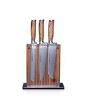 Schmidt Brothers - Cutlery Zebra Wood 7-Pc. Knife Block Set