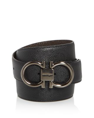 salvatore ferragamo men's double gancini reversible belt