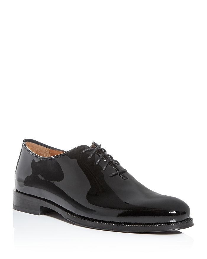 Cole Haan Men's Gramercy Patent Leather Plain-Toe Oxfords In Black ...