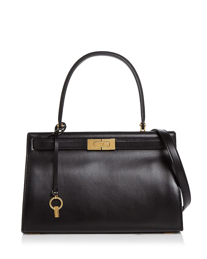 TORY BURCH: Petite Double Lee Radziwill bag in smooth leather and suede -  Yellow