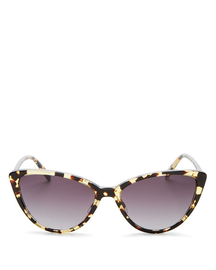 Garrett Leight Women's Mildred Cat Eye Sunglasses, 55mm In Gold Tortoise/charcoal