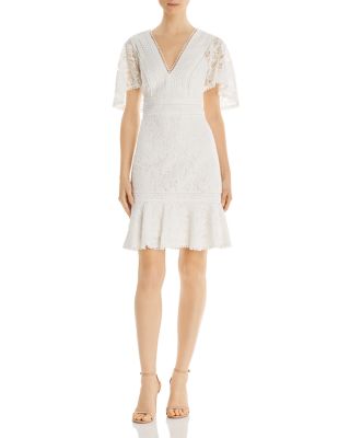 Eliza J Mixed-Lace Dress | Bloomingdale's