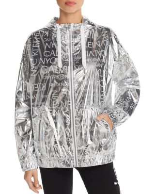 calvin klein metallic jacket