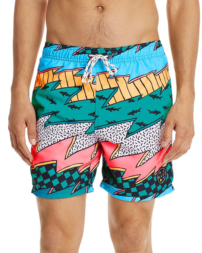 MAUI AND SONS MAUI AND SONS THRASHER GRAPHIC-PRINT SWIM SHORTS,MPS8769
