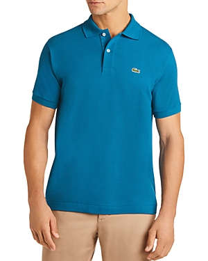 Lacoste Classic Fit Piqué Polo Shirt In Blue