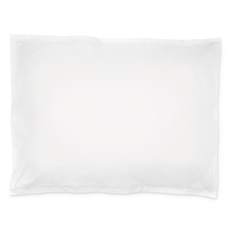 Matouk Luca Satin Stitch Standard Sham In White