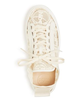 Chloé Women's Lauren Lace Low Top Sneakers | Bloomingdale's