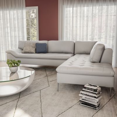 Corsica 2-Piece Leather Sectional