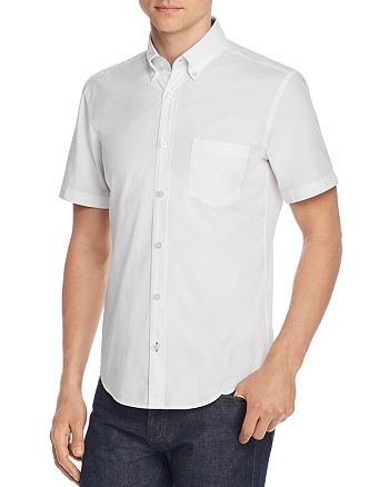 BOSS Roddy Short-Sleeve Slim Fit Dobby Button-Down Shirt | Bloomingdale's