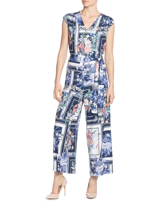 Tahari 2024 floral jumpsuit