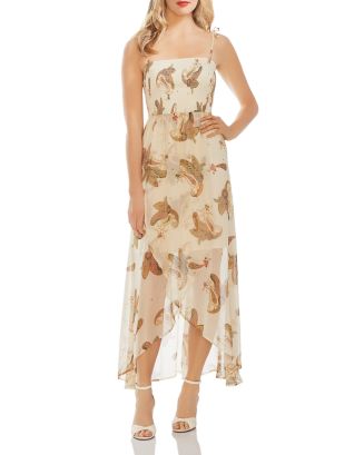 VINCE CAMUTO Smocked Paisley Print Dress | Bloomingdale's