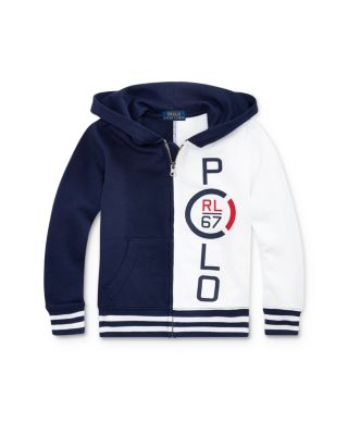 Ralph Lauren - Boys' RL 67 Color-Block Zip Hoodie - Little Kid
