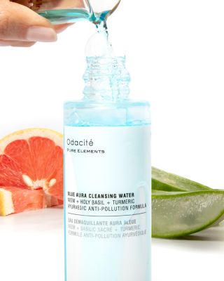 Blue Aura Cleansing Water Neem + Holy Basil + Turmeric Ayurvedic Anti-Pollution Formula 4 oz.