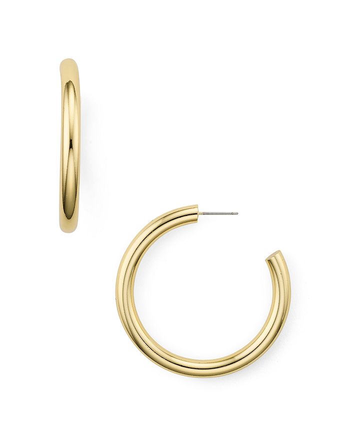 Aqua Hoop Earrings - 100% Exclusive In Gold