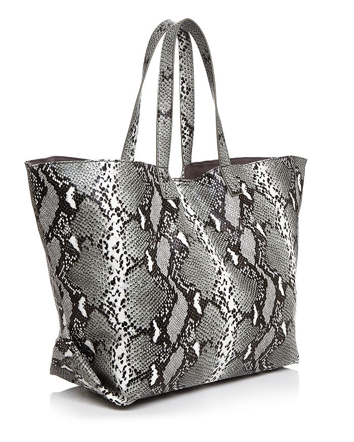 AQUA Large Snakeskin Print Tote - 100% Exclusive