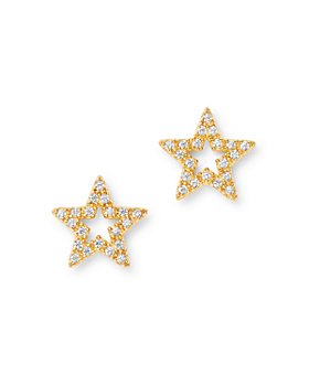 Bloomingdale's - Diamond Star Stud Earrings in 14K Yellow Gold, 0.10 ct. t.w. - 100% Exclusive