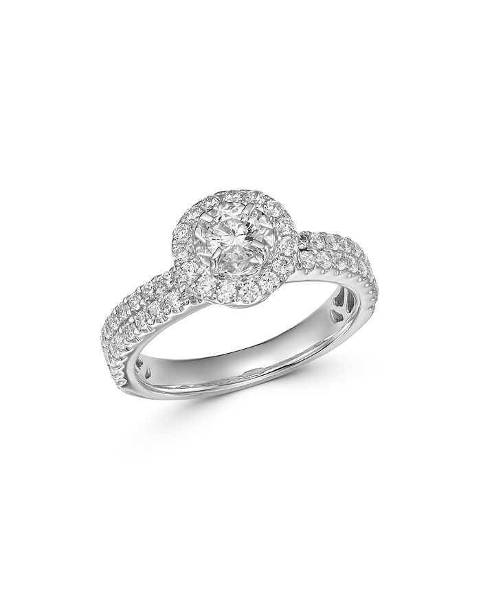 Bloomingdale's Diamond Engagement Ring In 14k White Gold, 1.0 Ct. T.w. - 100% Exclusive