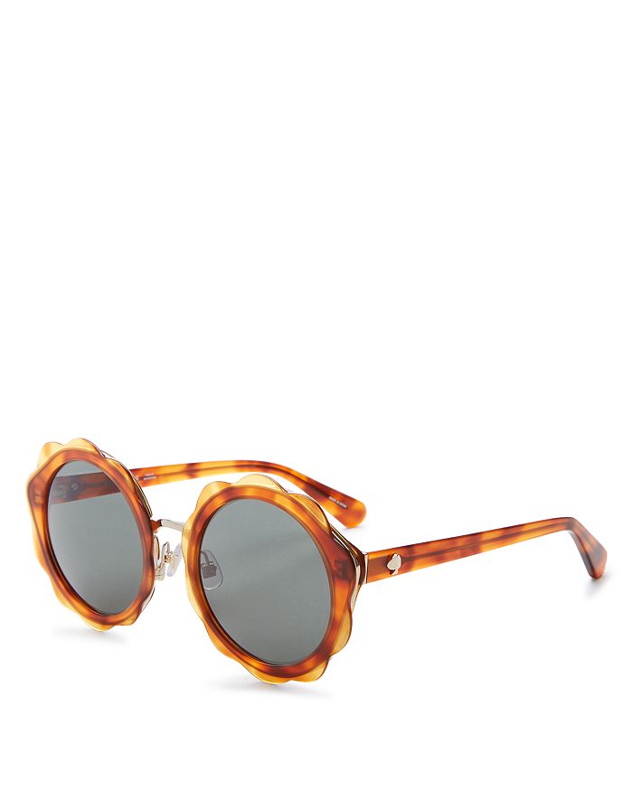 Kate Spade Karries 52Mm Round Sunglasses Brown In Honey Havana ModeSens