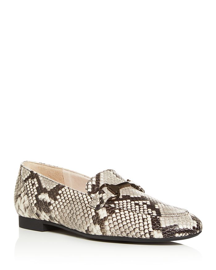 Paul Green Women's Bailey Apron-toe Loafers In Pebble Snake Embossed Leather