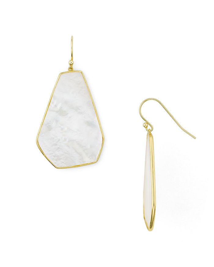 Argento Vivo Antigua Drop Earrings In 18k Gold-plated Sterling Silver In White/gold