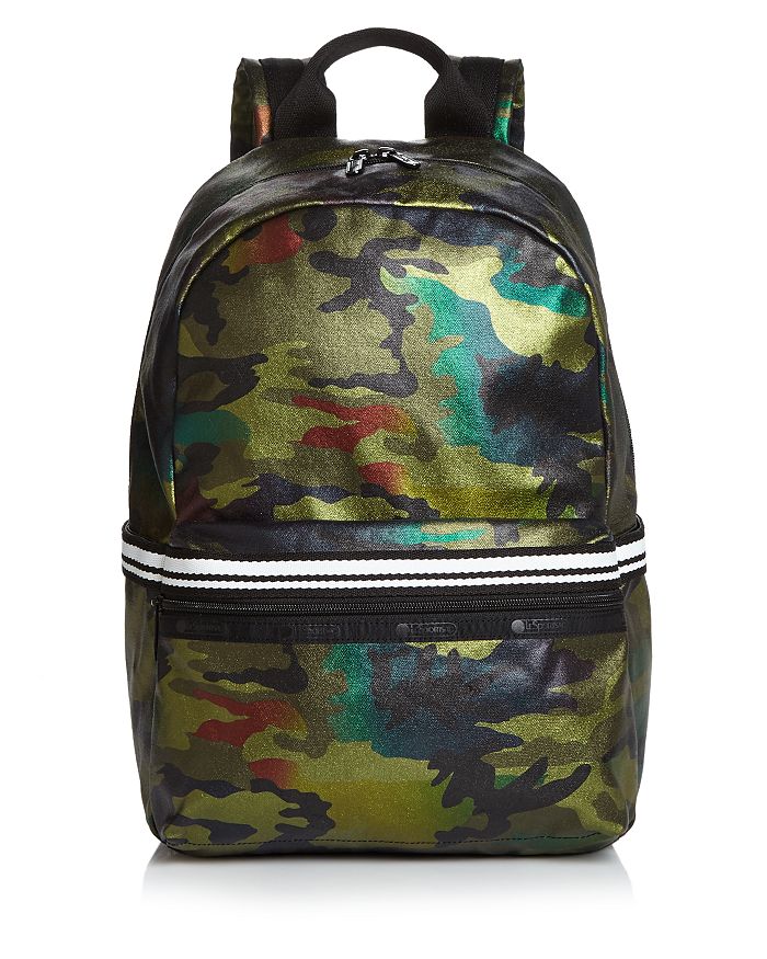 Lesportsac Jasper Metallic Camo Backpack In Olive Camo/black | ModeSens