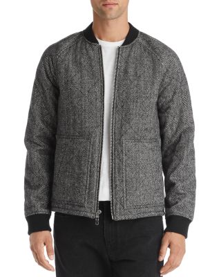 FRAME - Herringbone Bomber Jacket