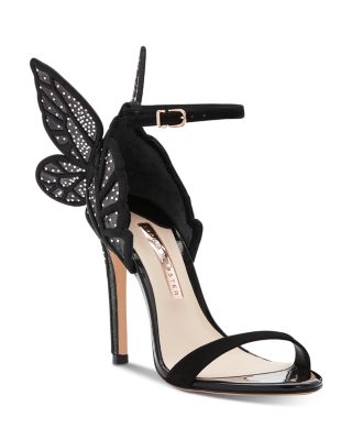 Embellished Butterfly High-Heel Sandals 