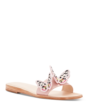 SOPHIA WEBSTER WOMEN'S RIVA BUTTERFLY SLIDE SANDALS,SPF19062